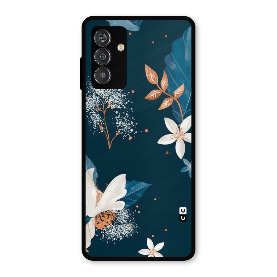 Royal Floral Metal Back Case for Galaxy M13