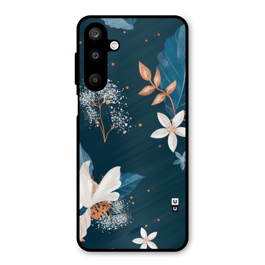 Royal Floral Metal Back Case for Galaxy M16