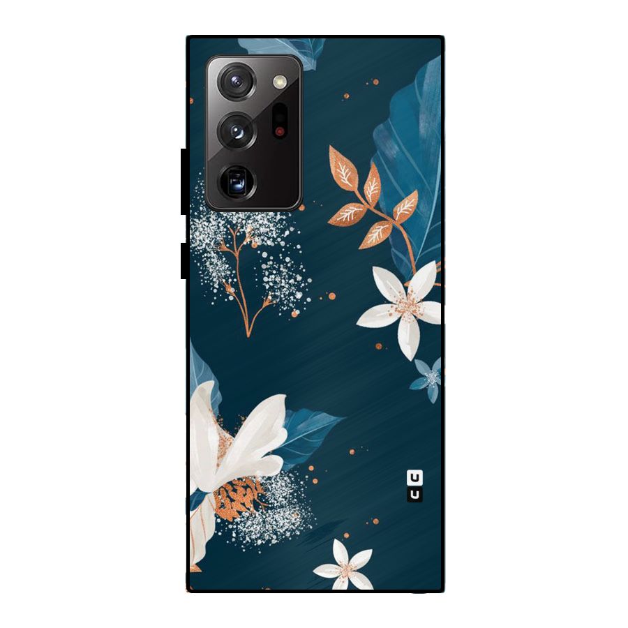 Royal Floral Metal Back Case for Galaxy Note 20 Ultra