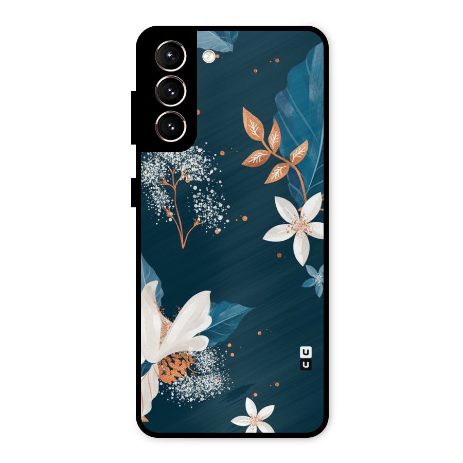 Royal Floral Metal Back Case for Galaxy S21 5G