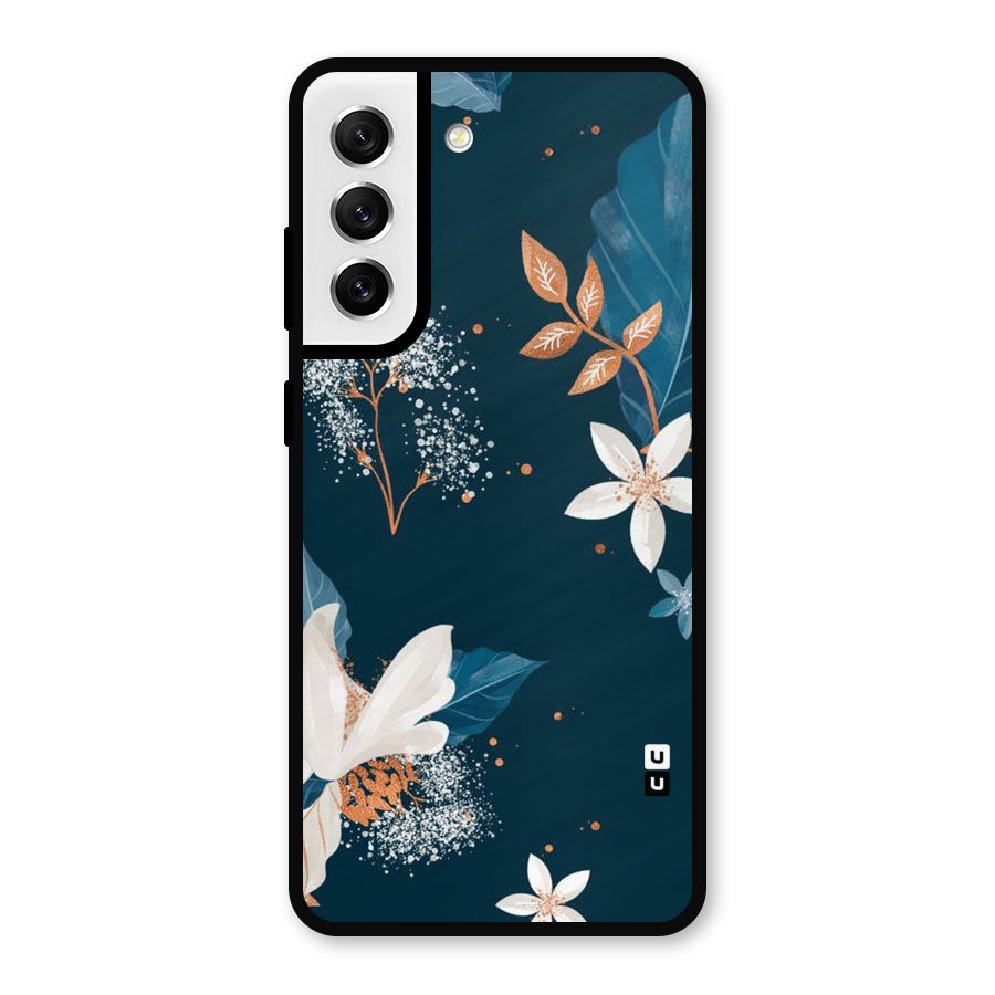 Royal Floral Metal Back Case for Galaxy S21 FE 5G