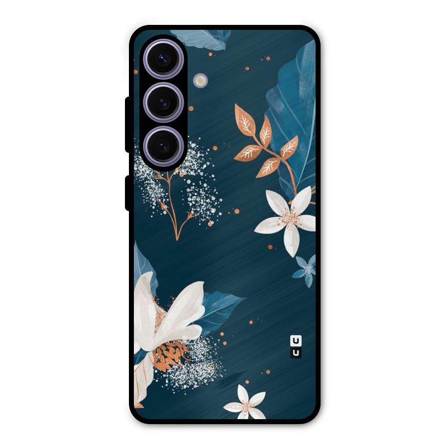 Royal Floral Metal Back Case for Galaxy S24