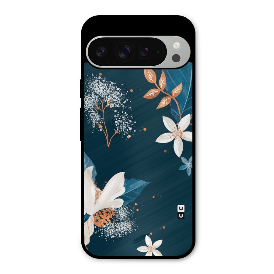 Royal Floral Metal Back Case for Google Pixel 9 Pro XL