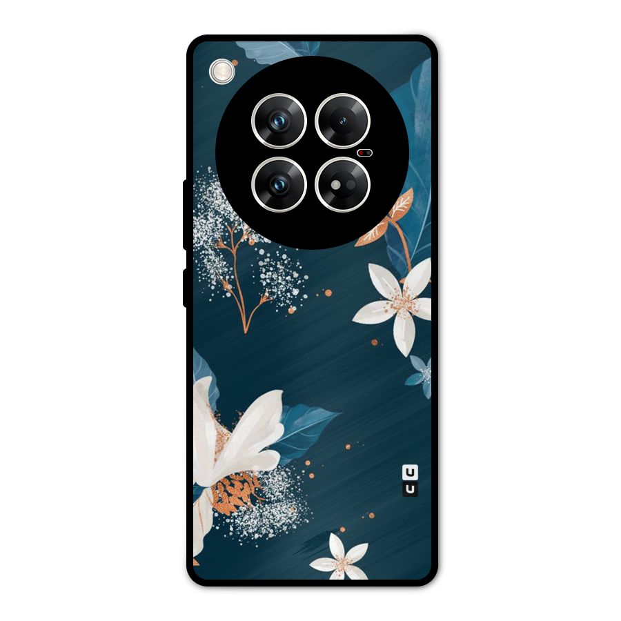 Royal Floral Metal Back Case for Infinix Zero 40 5G
