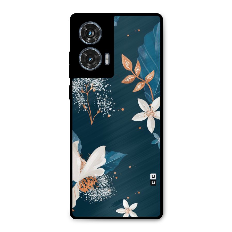 Royal Floral Metal Back Case for Motorola G96