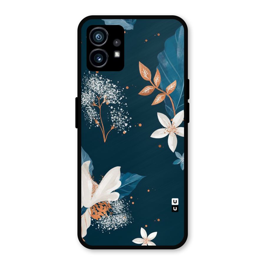 Royal Floral Metal Back Case for Nothing Phone 1