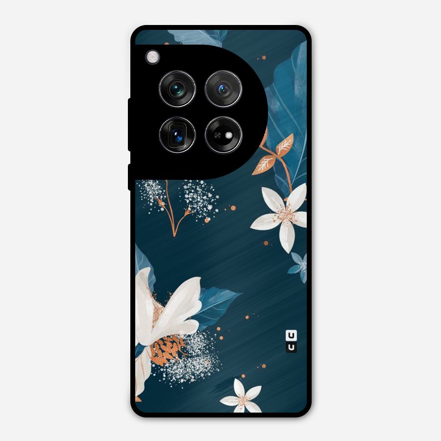 Royal Floral Metal Back Case for OnePlus 12