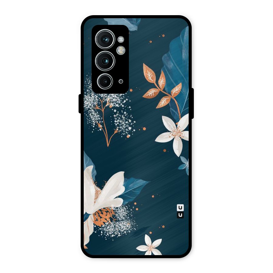 Royal Floral Metal Back Case for OnePlus 9RT 5G