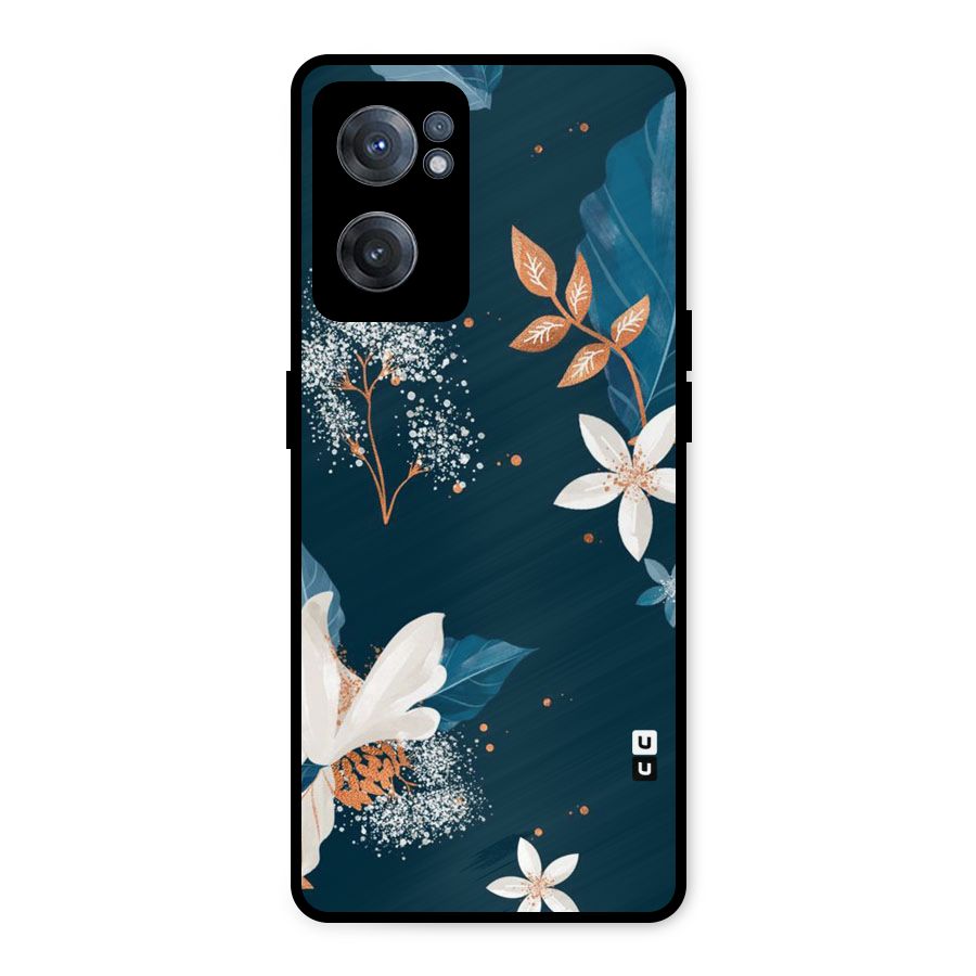 Royal Floral Metal Back Case for OnePlus Nord CE 2 5G