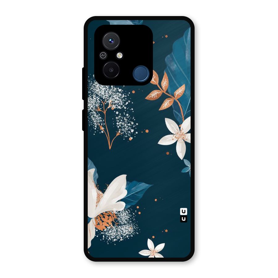 Royal Floral Metal Back Case for Poco C55