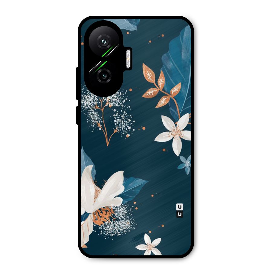 Royal Floral Metal Back Case for Poco F7