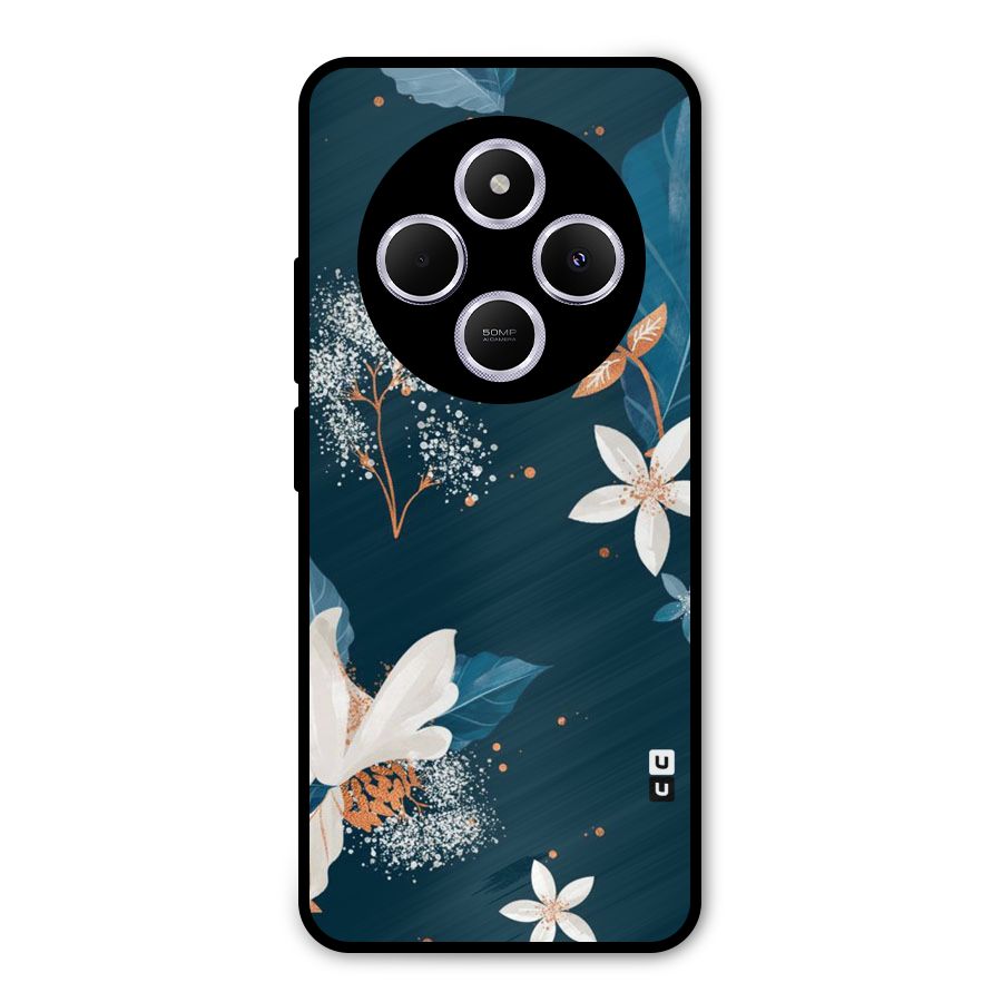 Royal Floral Metal Back Case for Poco M7