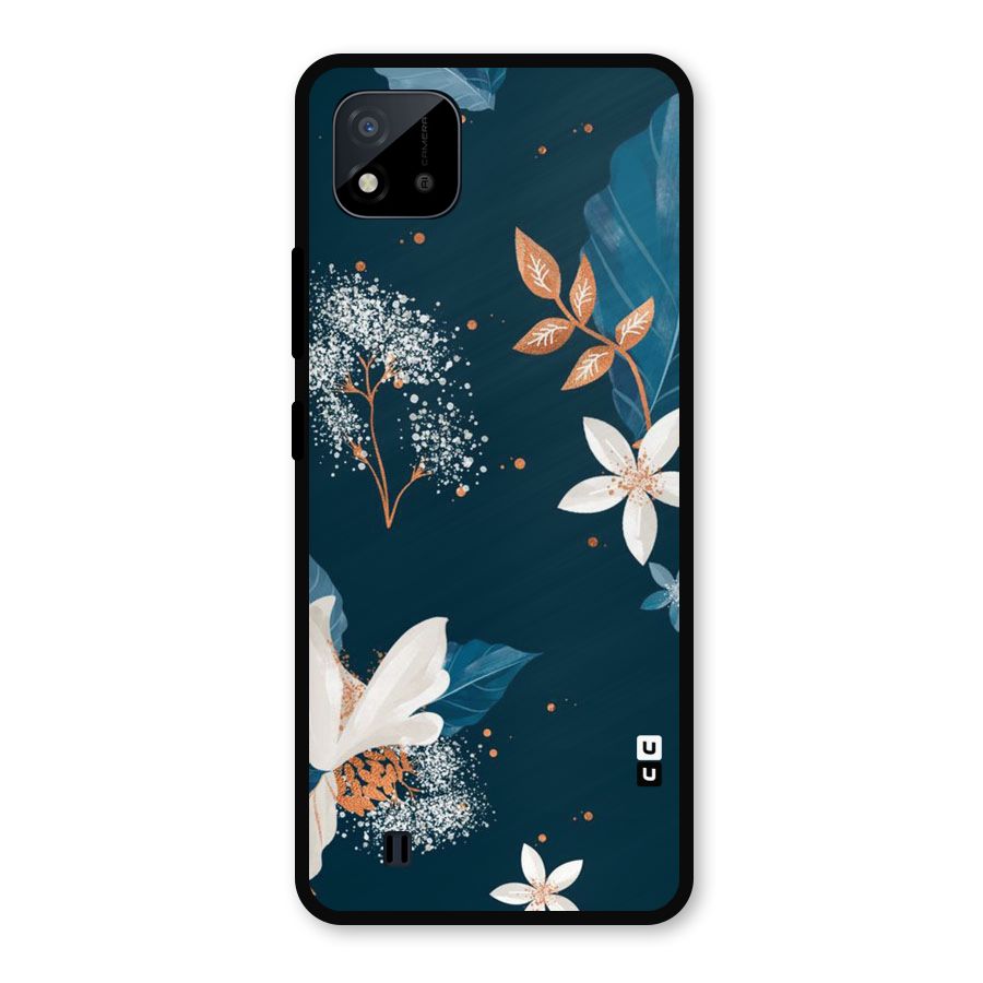Royal Floral Metal Back Case for Realme C11 2021