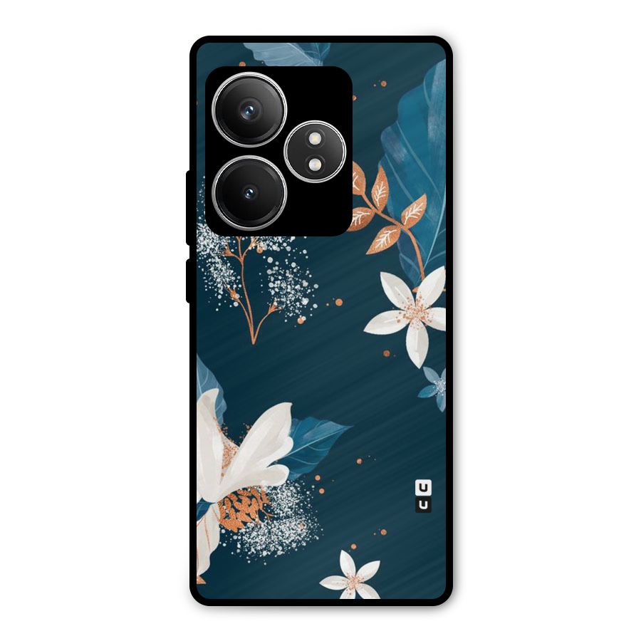 Royal Floral Metal Back Case for Realme GT 6T