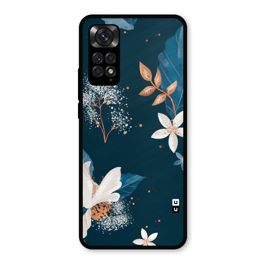Royal Floral Metal Back Case for Redmi Note 11