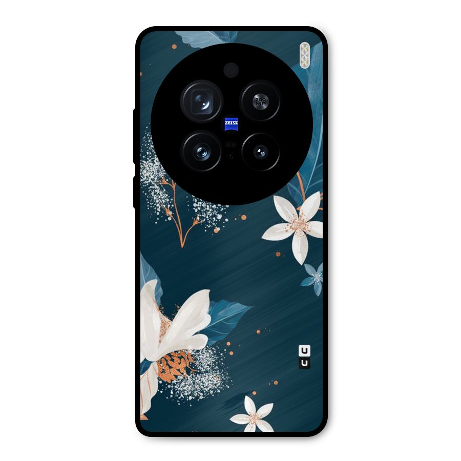 Royal Floral Metal Back Case for Vivo X200 Pro