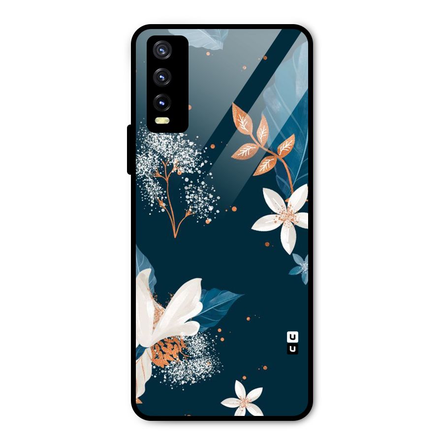 Royal Floral Metal Back Case for Vivo Y20g