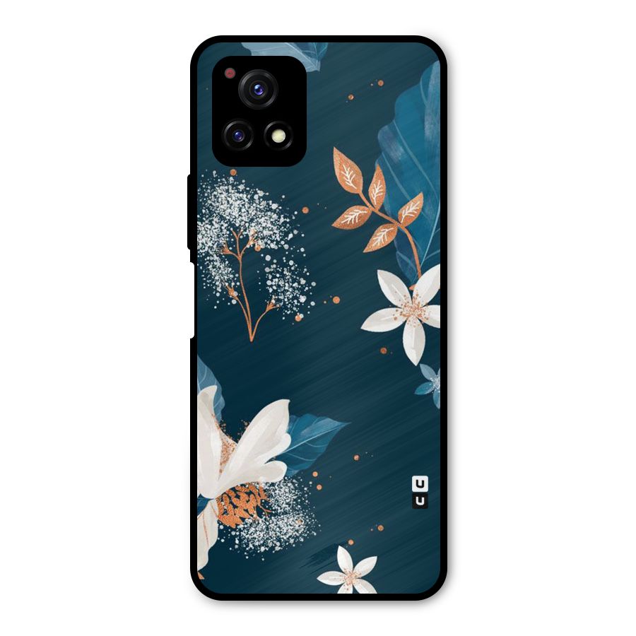Royal Floral Metal Back Case for Vivo Y72 5G