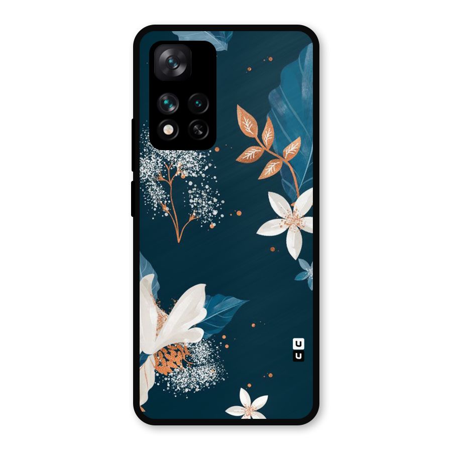 Royal Floral Metal Back Case for Xiaomi 11i Hypercharge 5G