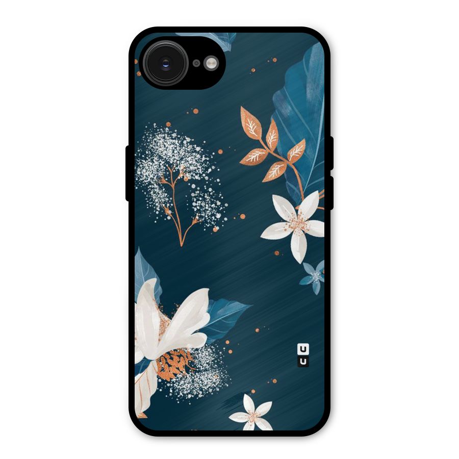 Royal Floral Metal Back Case for iPhone 16e
