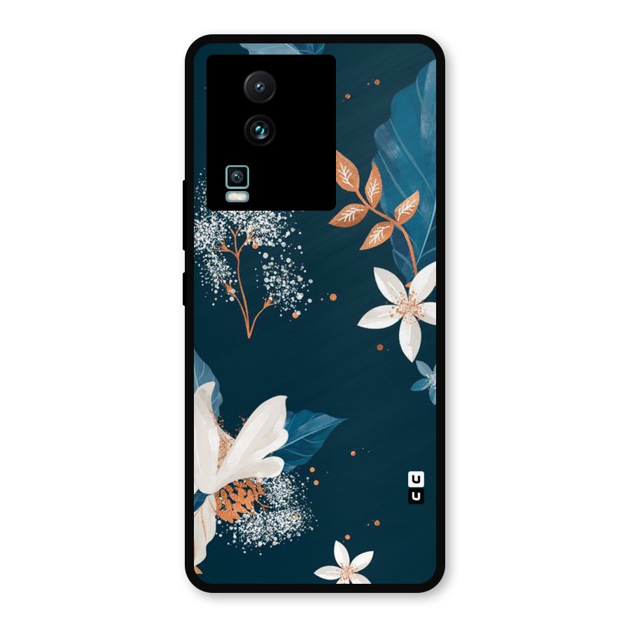 Royal Floral Metal Back Case for iQOO Neo 7 Pro