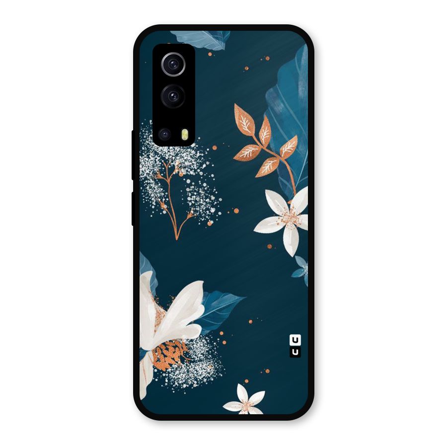 Royal Floral Metal Back Case for iQOO Z3