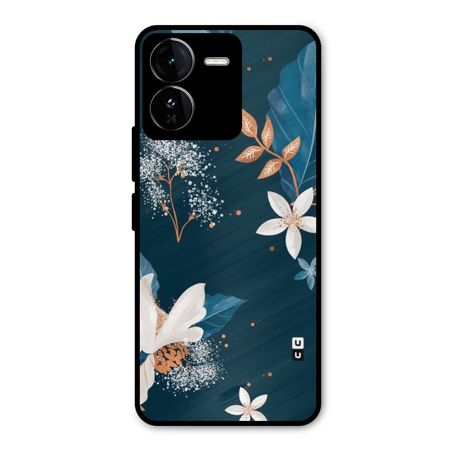 Royal Floral Metal Back Case for iQOO Z9