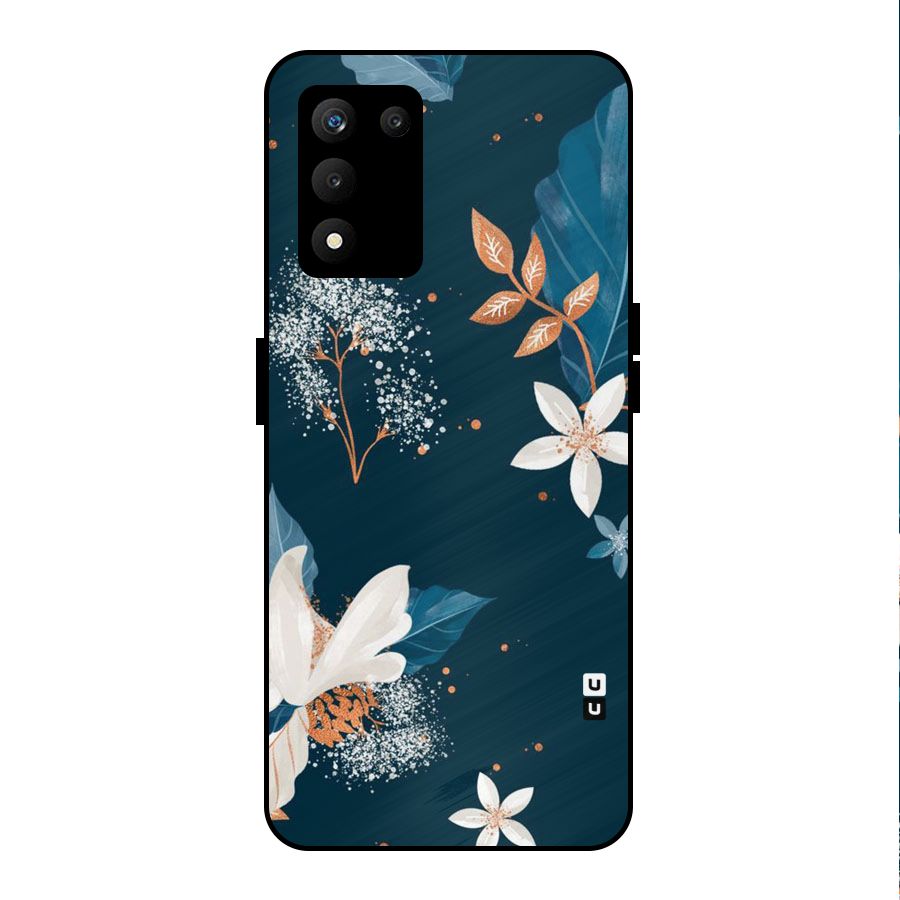 Royal Floral Metal Back Case for realme 9 5G SE