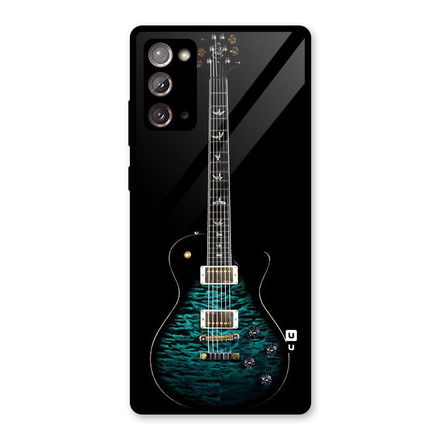 Royal Green Guitar Glass Back Case for Galaxy Note 20