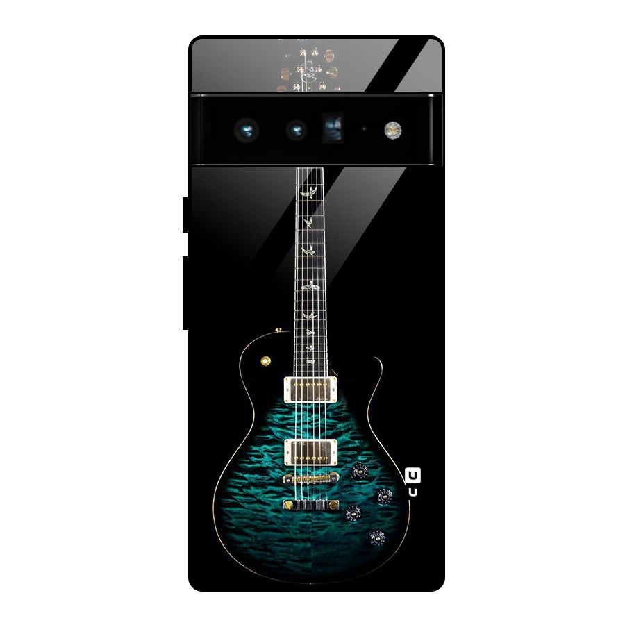 Royal Green Guitar Glass Back Case for Google Pixel 6 Pro