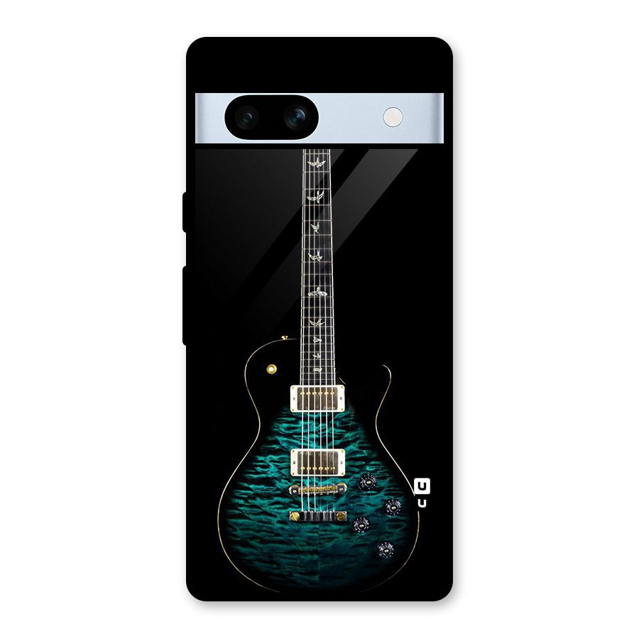 Royal Green Guitar Glass Back Case for Google Pixel 7a