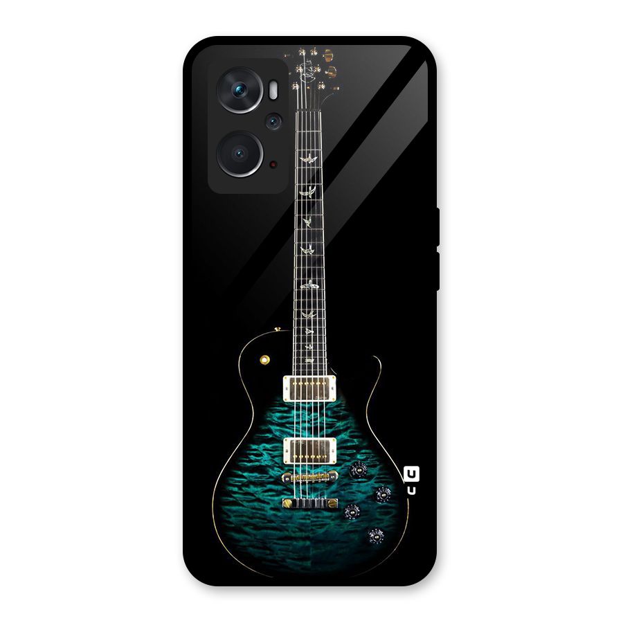 Royal Green Guitar Glass Back Case for Oppo K10 4G