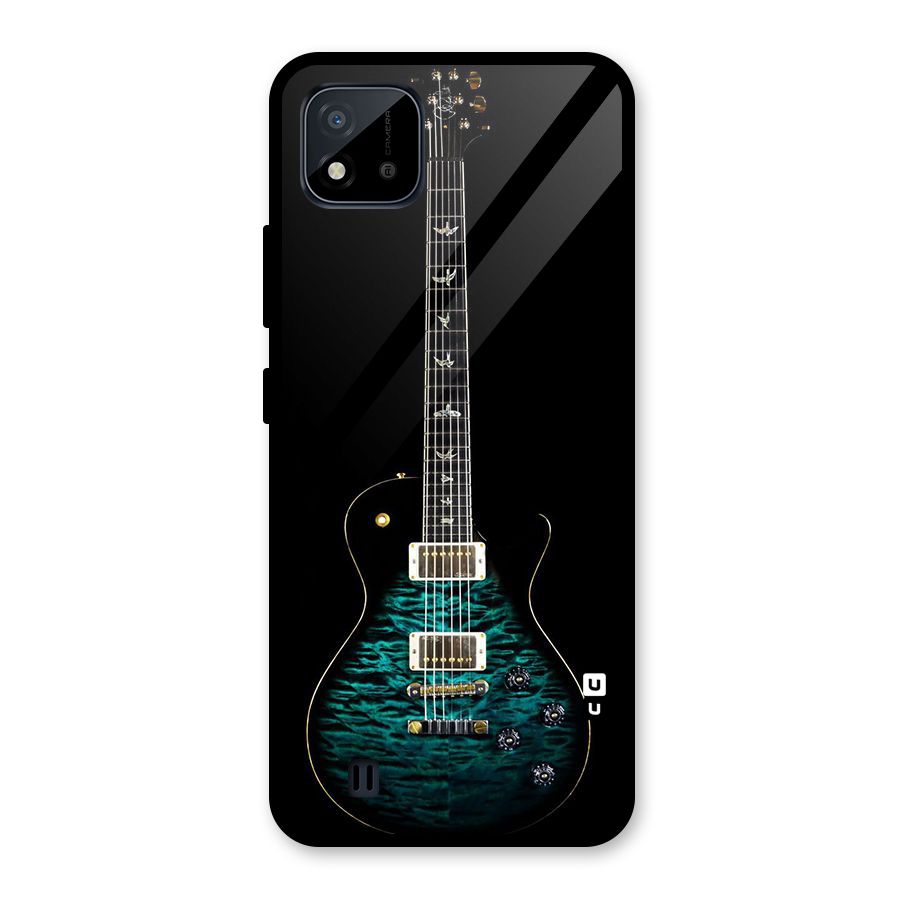 Royal Green Guitar Glass Back Case for Realme C11 2021