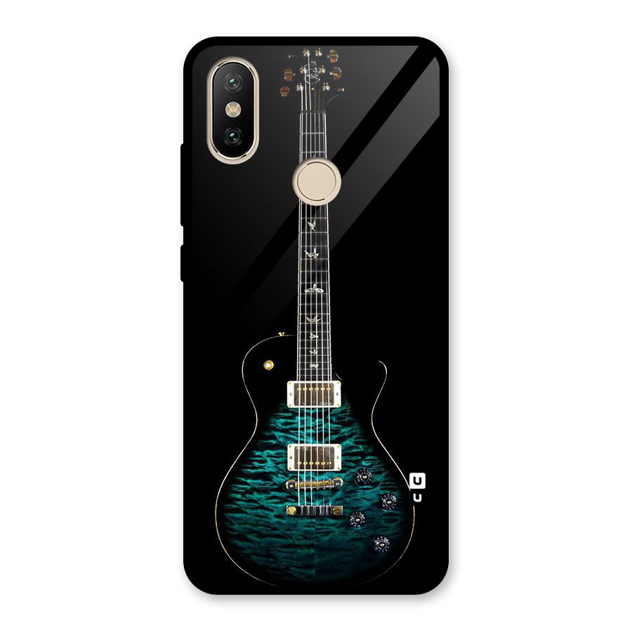 Royal Green Guitar Glass Back Case for Redmi A2