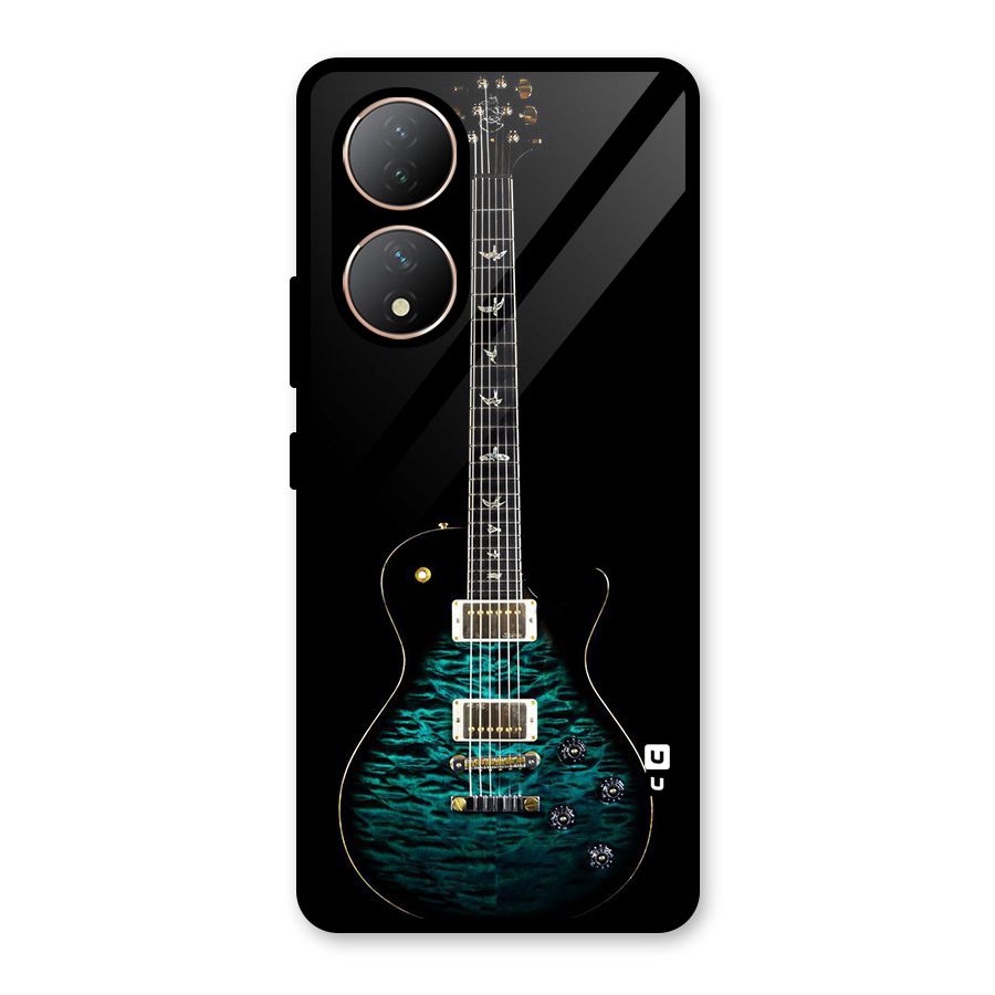 Royal Green Guitar Glass Back Case for Vivo Y100A