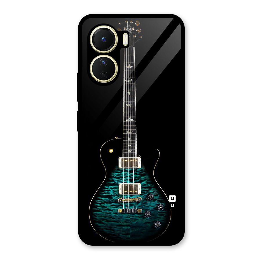 Royal Green Guitar Glass Back Case for Vivo Y16