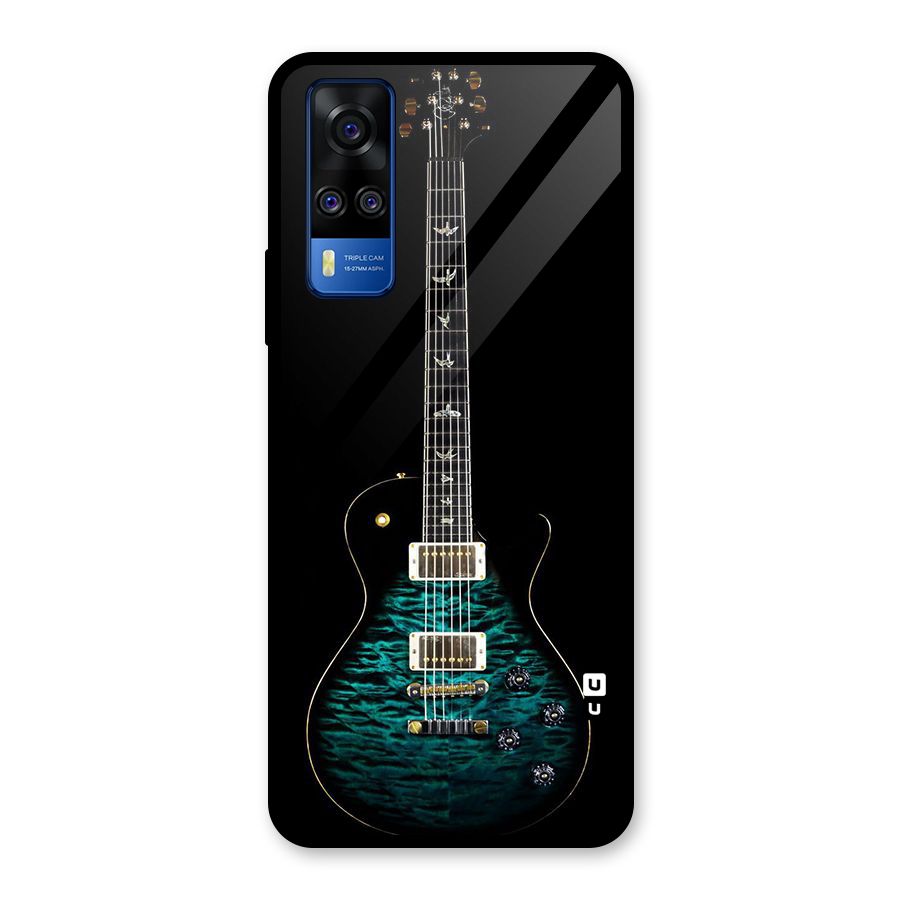 Royal Green Guitar Glass Back Case for Vivo Y31