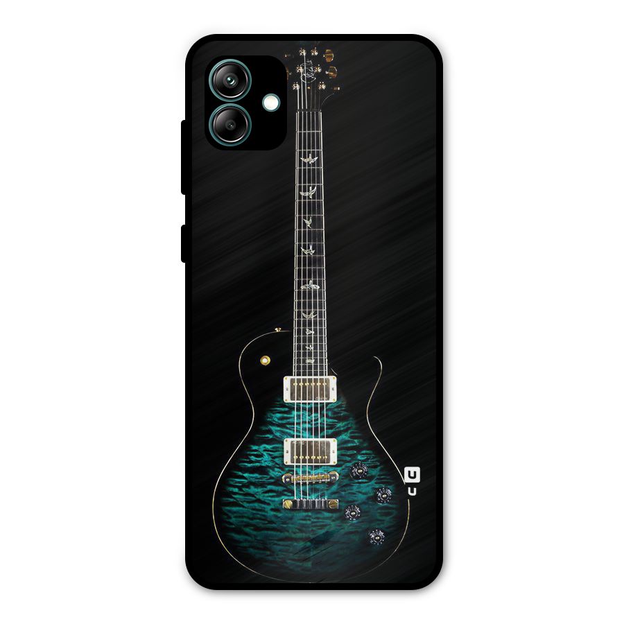 Royal Green Guitar Metal Back Case for Galaxy A04