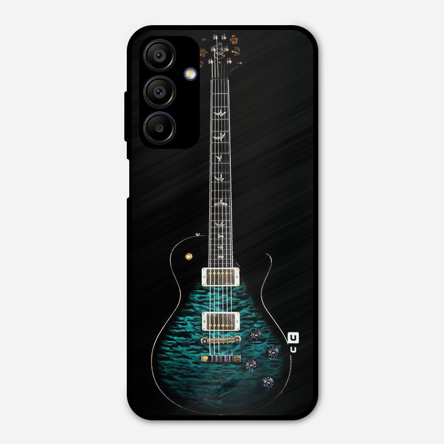 Royal Green Guitar Metal Back Case for Galaxy A15 5G