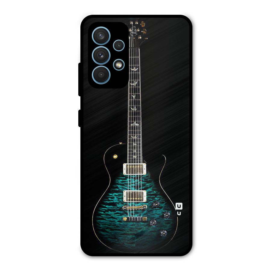 Royal Green Guitar Metal Back Case for Galaxy A32