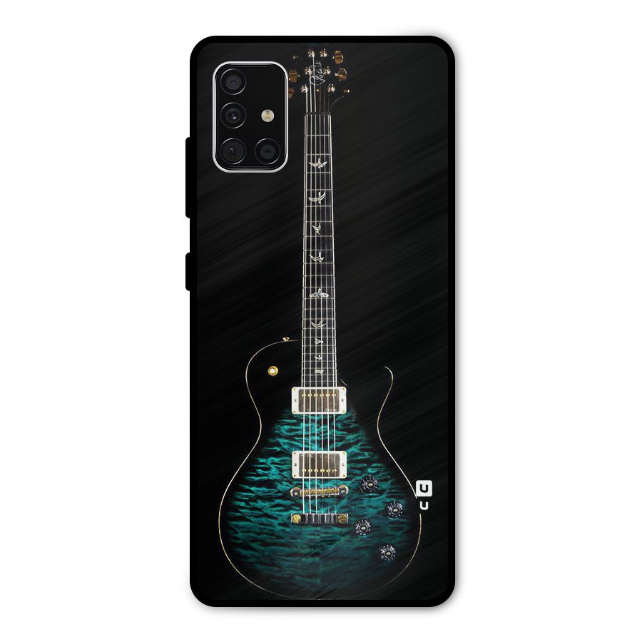 Royal Green Guitar Metal Back Case for Galaxy A51