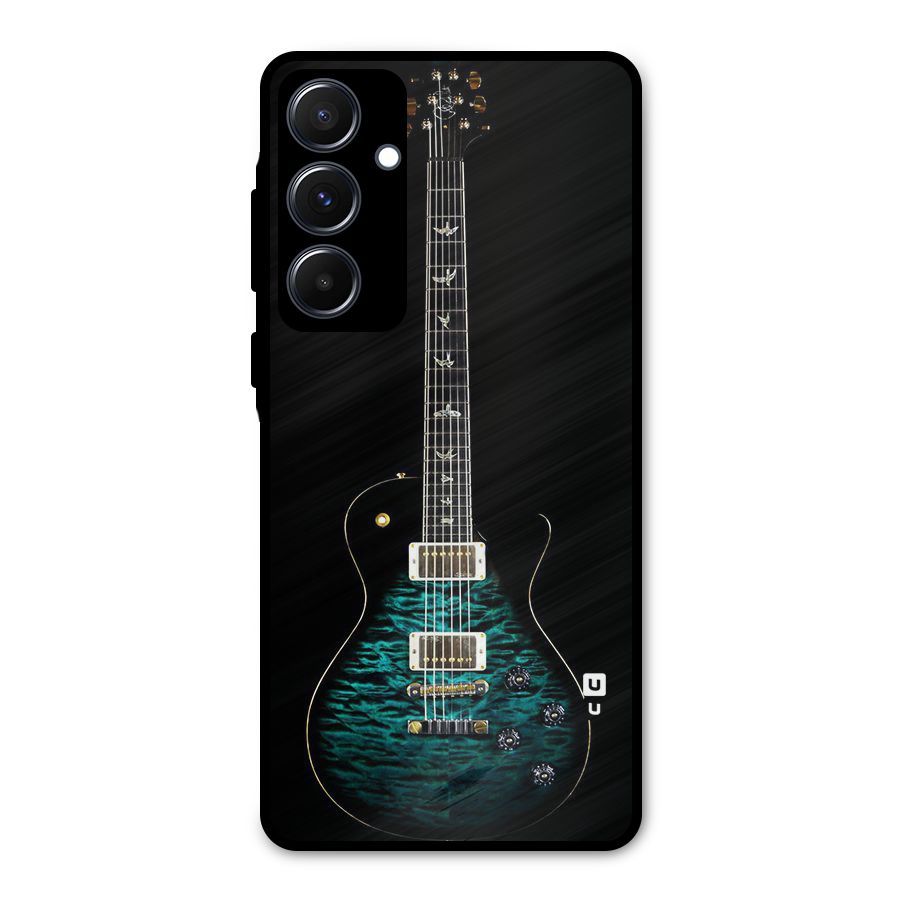 Royal Green Guitar Metal Back Case for Galaxy A55