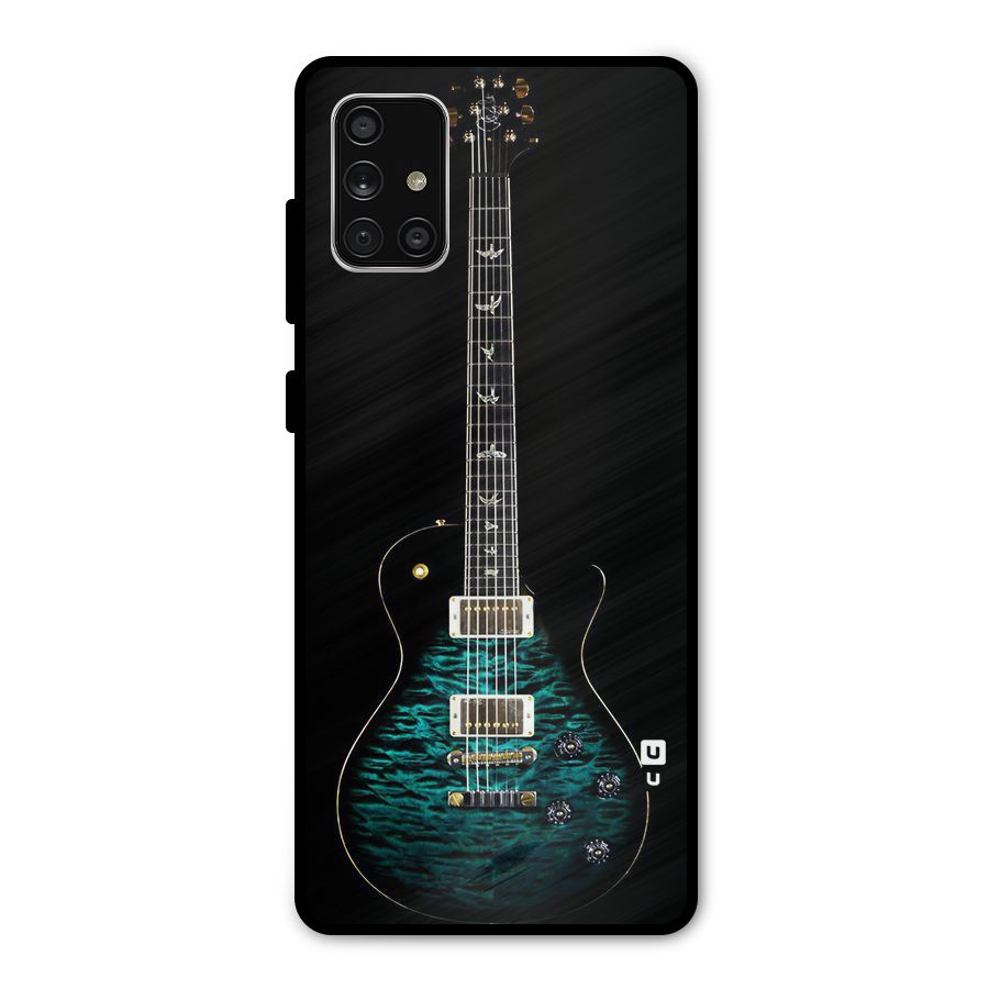 Royal Green Guitar Metal Back Case for Galaxy A71