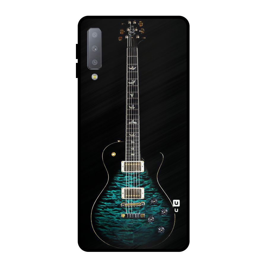 Royal Green Guitar Metal Back Case for Galaxy A7 (2018)
