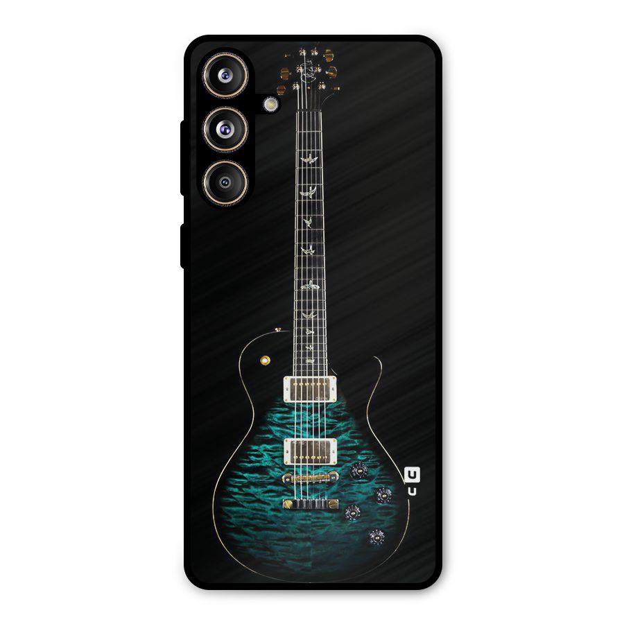 Royal Green Guitar Metal Back Case for Galaxy F55