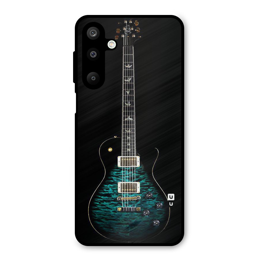 Royal Green Guitar Metal Back Case for Galaxy M16