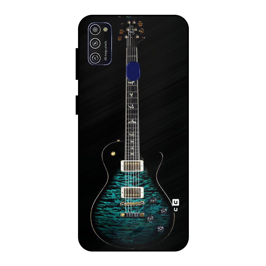 Royal Green Guitar Metal Back Case for Galaxy M21