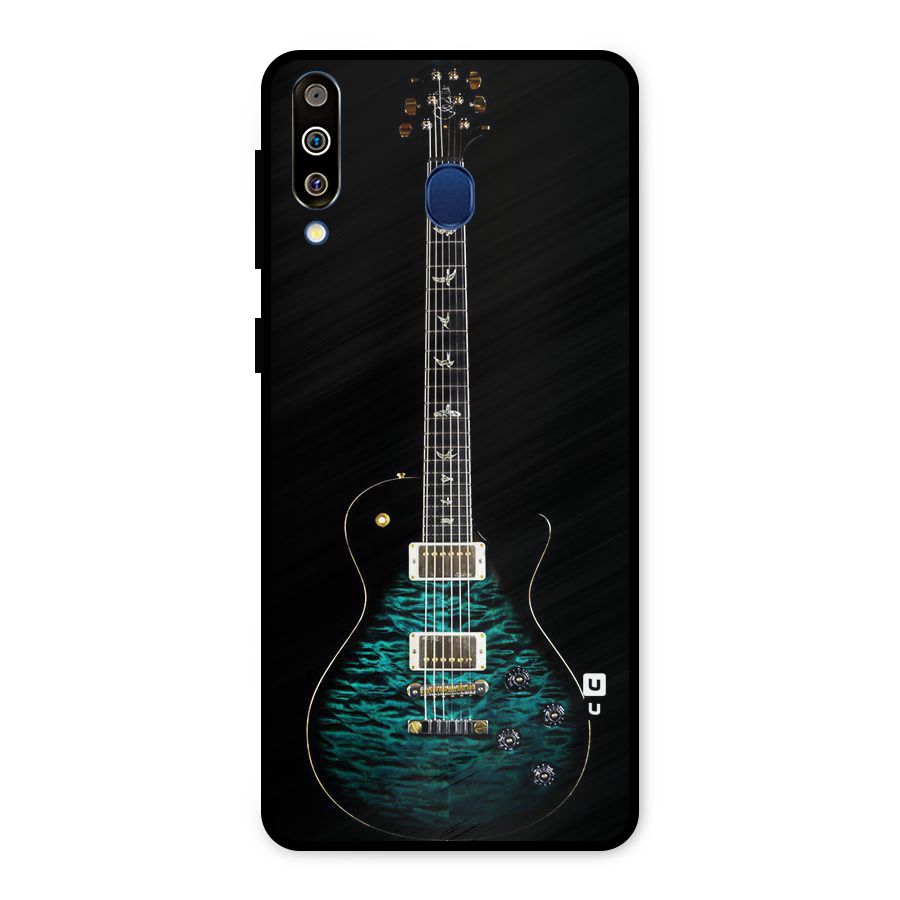 Royal Green Guitar Metal Back Case for Galaxy M30
