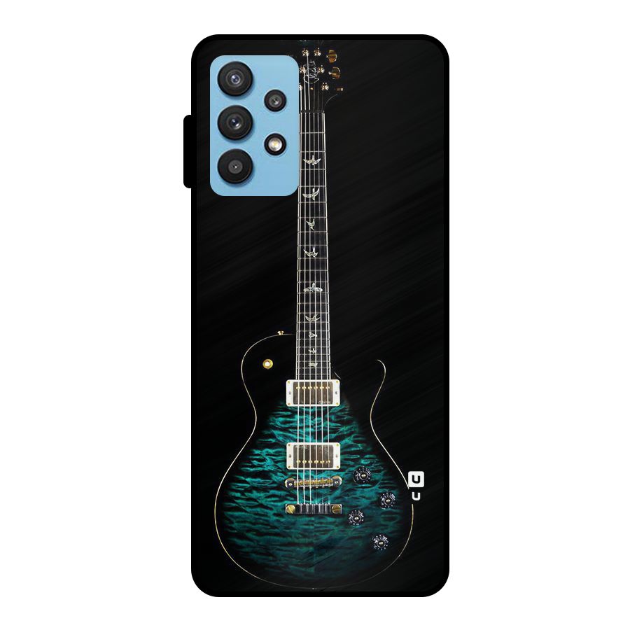 Royal Green Guitar Metal Back Case for Galaxy M32 5G