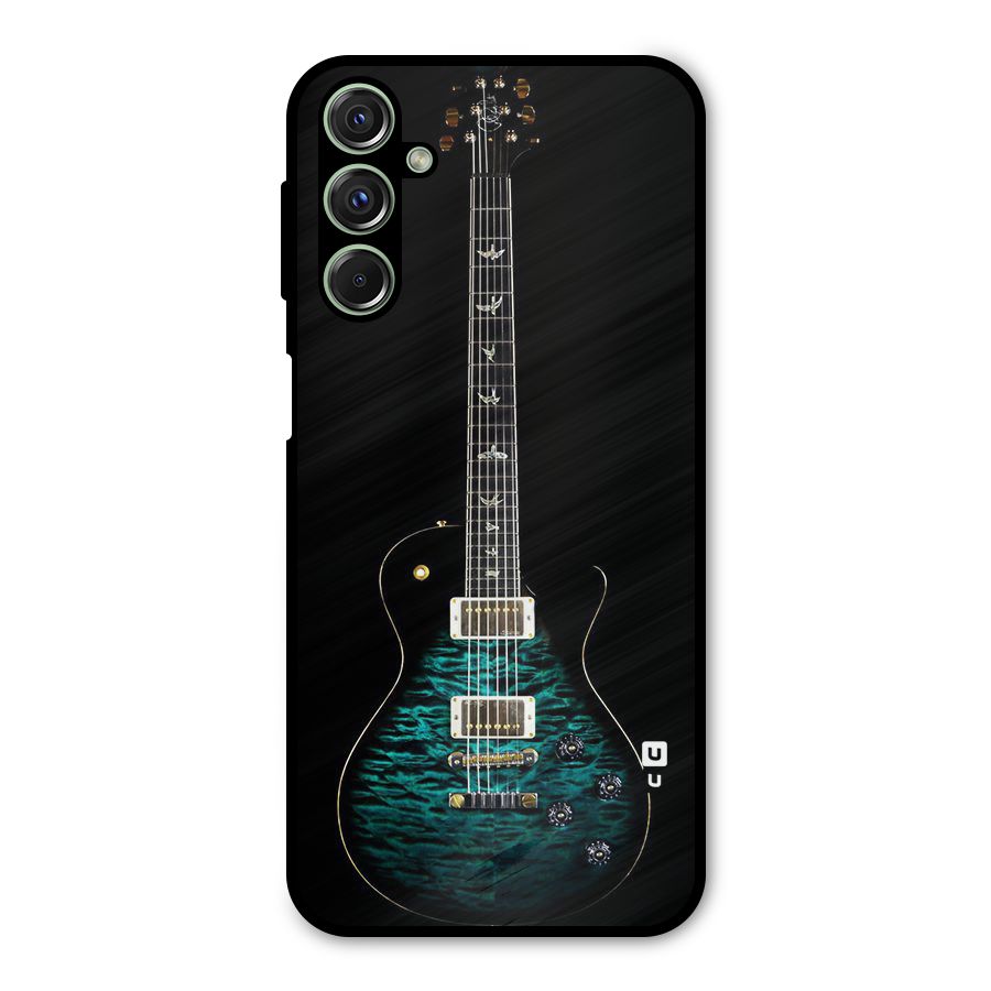 Royal Green Guitar Metal Back Case for Galaxy M34